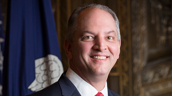 Official head shot of Louisiana Governor John Bel Edwards